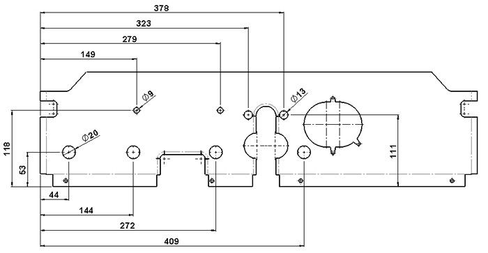 bossienbus Chassis dwarsplaat-004