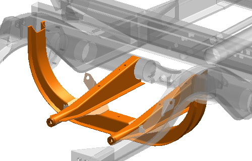 bossienbus Menu Afb Ophangbeugel-Versnellingsbak